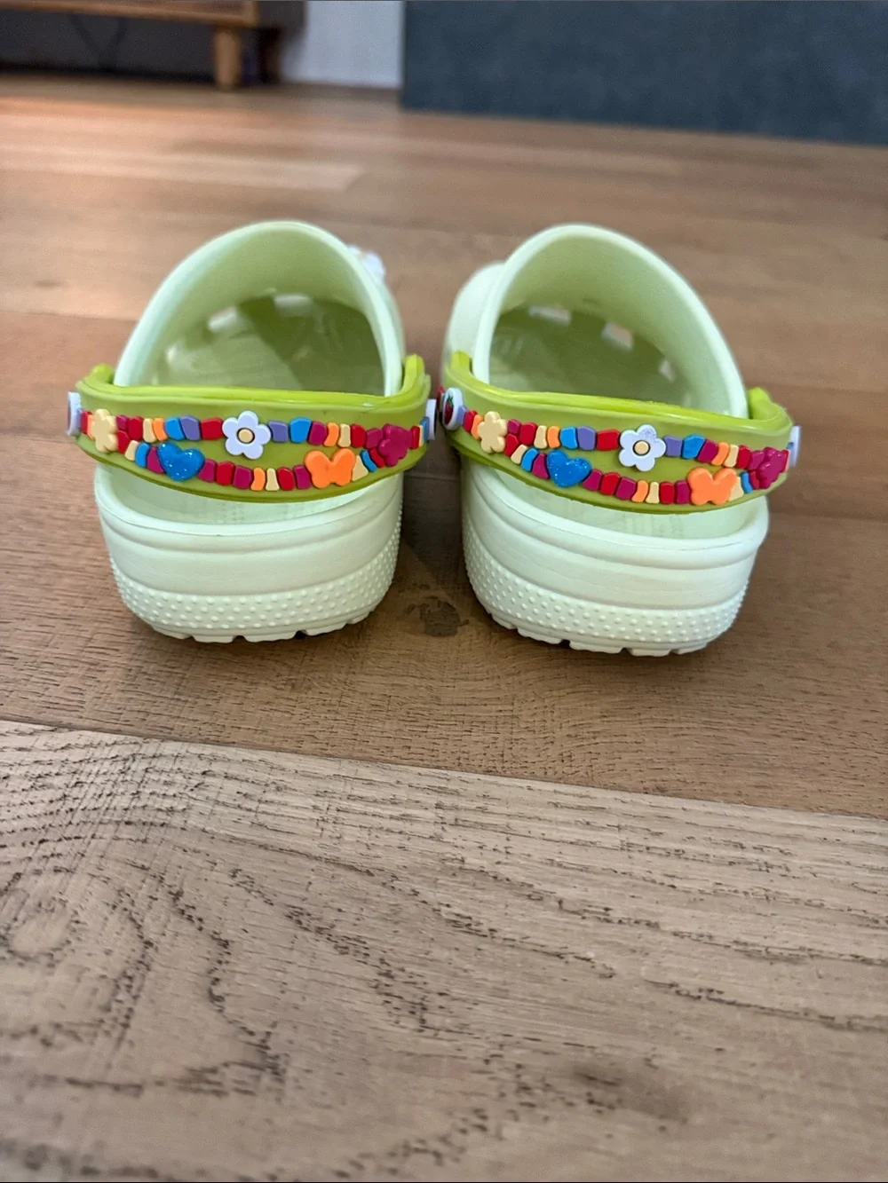 Kids Classic Friendship Bracelet Crocs Clog- Light Green